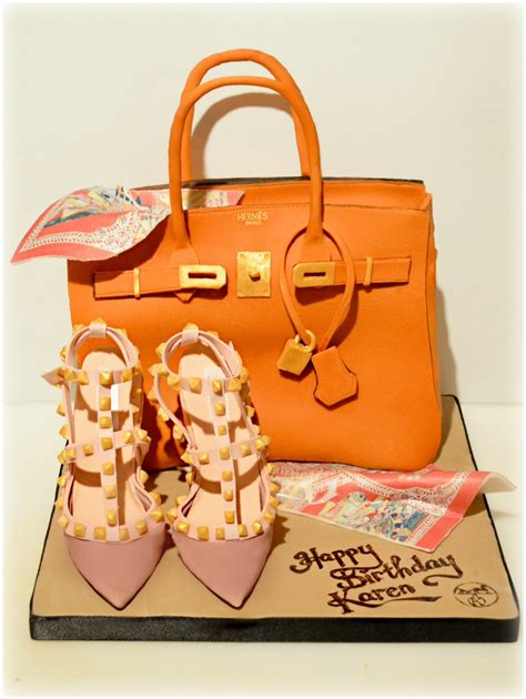 hermes bag birthday cake.